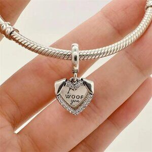✨✨Pandora Heart & Dog Double Dangle Charm